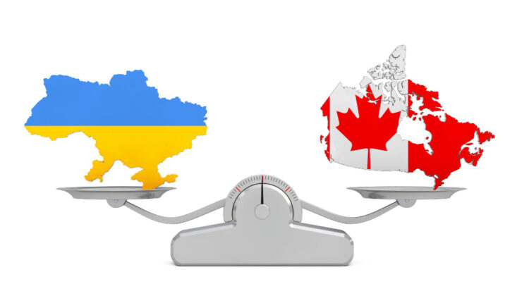 Ілюстрація економічної угоди між Канадою та Україною